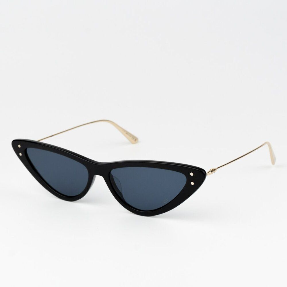 NEW Dior MISSDIOR B4U CD40105U 01V 12B0 Shiny Black Blue Unisex Sunglasses - Picture 4 of 13